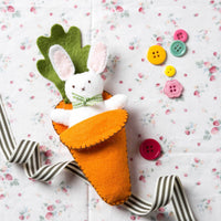 Bunny in A Carrot Bed Felt Craft Kit