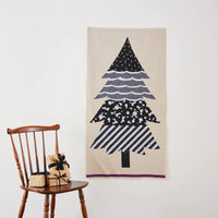 Christmas Tree Tapestry by Echino, Black