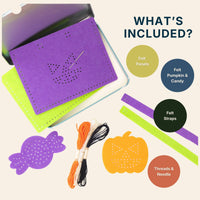 Stitch Your Own Trick-or-Treat Felt Bag
