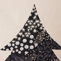 Christmas Tree Berry+Fern Tapestry by Echino, Charcoal