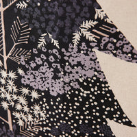 Christmas Tree Berry+Fern Tapestry by Echino, Charcoal
