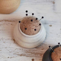 Handmade Ceramic Pin Cushion, Off-White