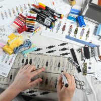 Glitter Fabric Marker - Silver
