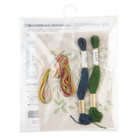 Swallows Green Embroidery Kit by Alice Makabe