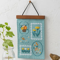 Framed Flowers Wall Hanging Embroidery Kit by FABBRICA