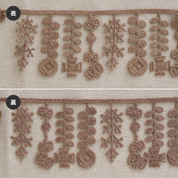 Scandi Flowers Trim, Bronze by Hirvi