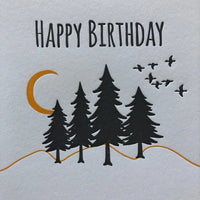 Happy Birthday Great Outdoors - letterpress card