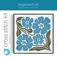 Forget Me Not Cross Stitch Kit