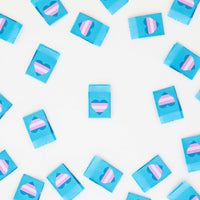 Trans Flag Heart Woven Labels