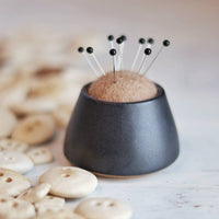 Handmade Ceramic Pin Cushion - Black