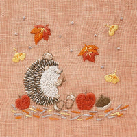 Forest Animals Embroidery Kit by Chicchi, Hedgehog
