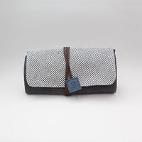 WaxedCanvas Tool Case, Charcoal/Blue