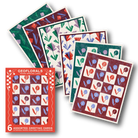 Geoflorals Assorted Cards Letterpress Set