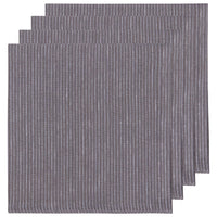 Shadow Pinstripe Linen Napkins Embroidery Blank