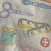 Craft Tools Tote Embroidery Kit