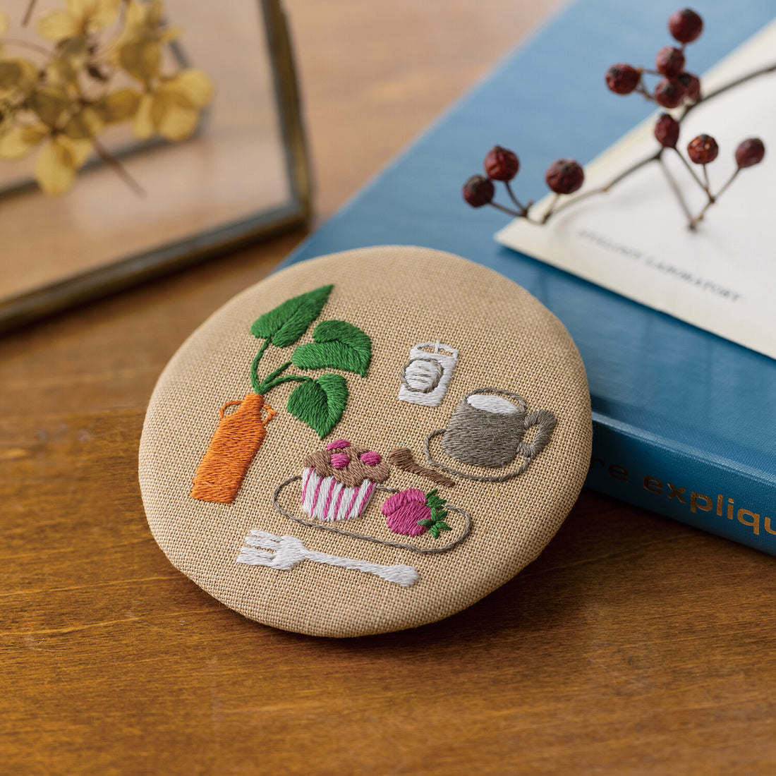 Coffee Time Embroidery Floss with Pattern
