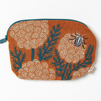 Flowers & Stink Bugs Poetry Pouch by MoritaMiW