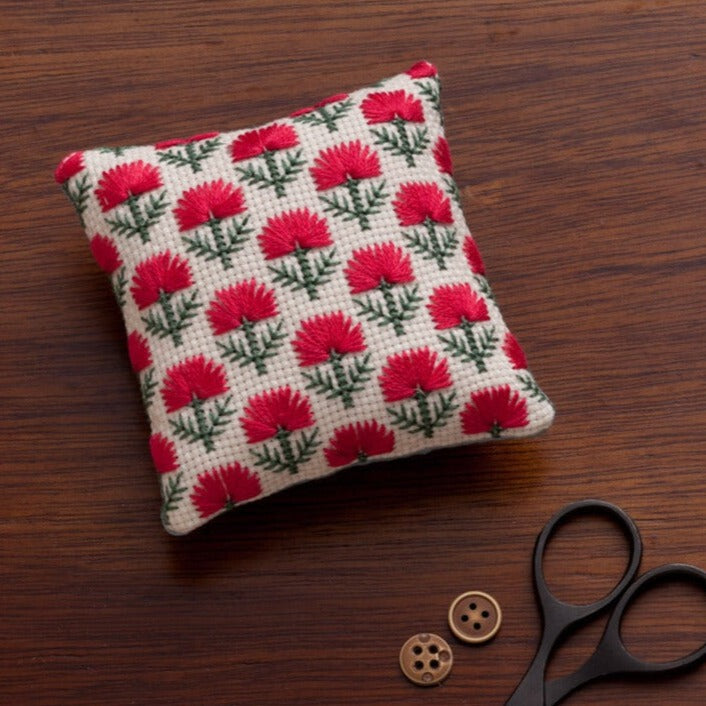 Thistle Flower Ji-Sashi Pin Cushion Kit