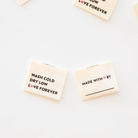Wash Cold Dry Low Organic Cotton Sewing and Quilting Labels