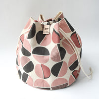 Asa Bucket Bag, Cameo pink semi circles