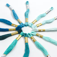 Embroidery Thread Pack - Blue Lagoon