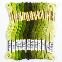 Embroidery Thread Pack - Leafy Green