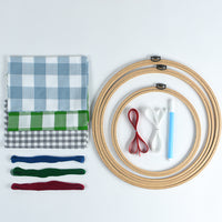 Gingham Embroidery Supply Kit, Asst.