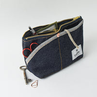 Okayama Denim Small Pouch - Solid Twill