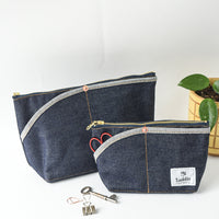 Okayama Denim Large Pouch - Solid Twill