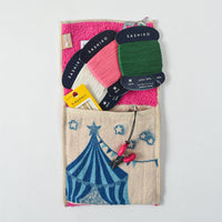 Pocket-Sized Sashiko Kit - Circus Sloth