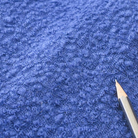 Indigo-Dyed Bouclé Wool Knit