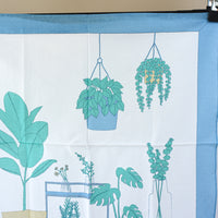 Houseplant Still Life Bandana – Blue