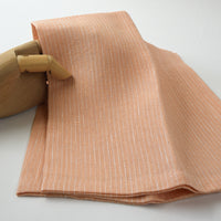 Nectar Pinstripe Linen Napkins Embroidery Blank