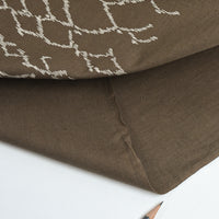 Persimmon Tannin-Dyed Cotton Kasuri – Ryukyu-Style Motif