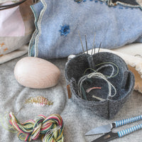 Darning Supply Kit - Charcoal