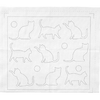 Cat Sashiko Cloth