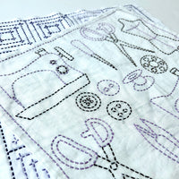 Sashiko Kit with Sewing Motif