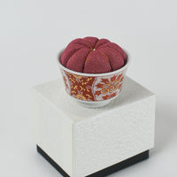 Kutani Pin Cushion, Rose Iidaya