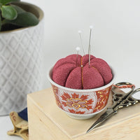Kutani Pin Cushion, Rose Iidaya
