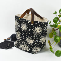 Mathilde Bin Tote, B+W starburst