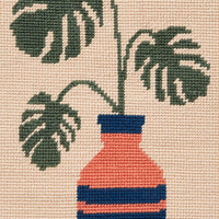 Monstera Needlepoint Kit