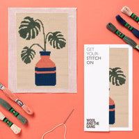 Monstera Needlepoint Kit