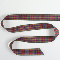 Vintage Madras Plaid Ribbon – 7/8" Wide