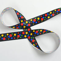 Vintage Confetti Dot Satin Ribbon – 1½" Wide
