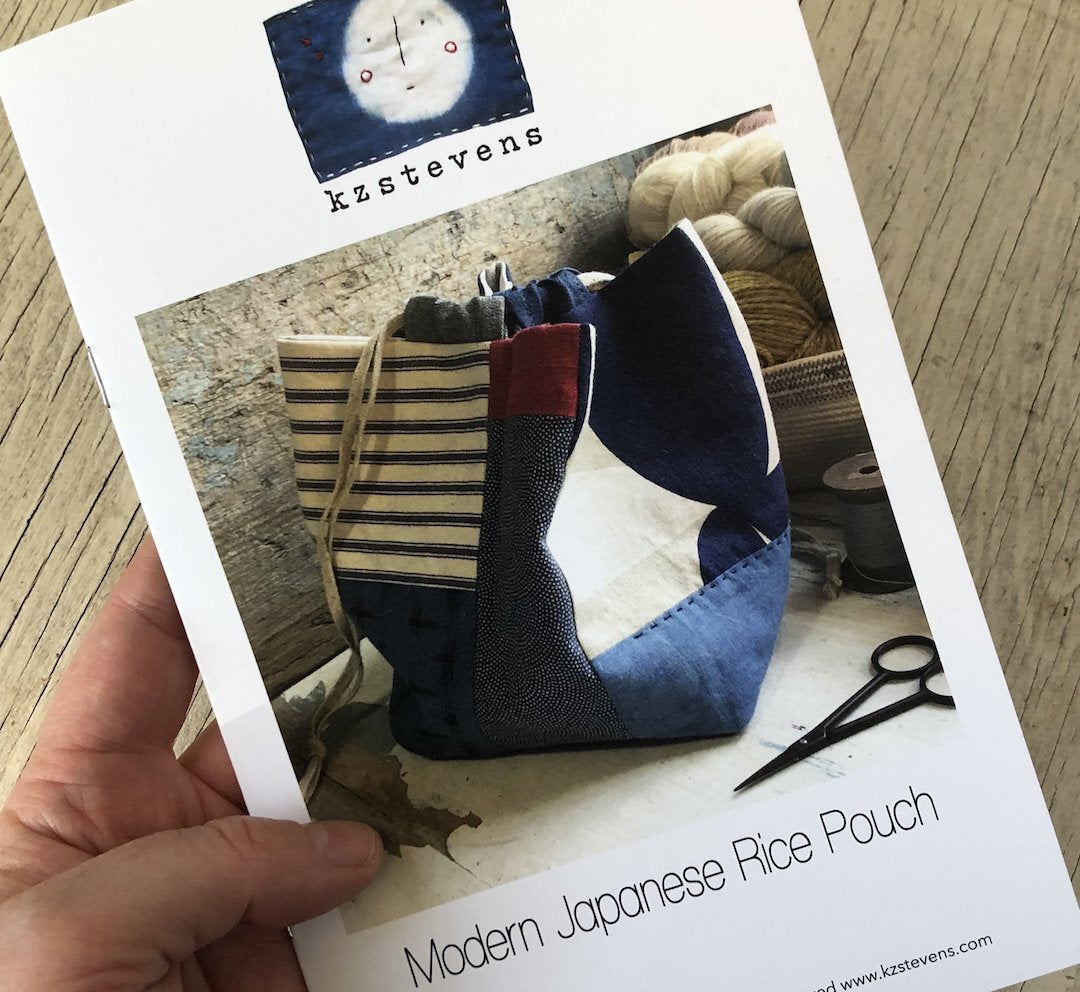 Modern Japanese Rice Pouch Pattern PDF by KZ Stevens