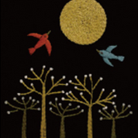 Full Moon Embroidery Kit by Alice Makabe