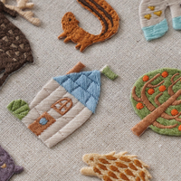 Woodlands Embroidered Patch Set by Hirvi
