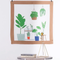 Houseplant Still Life Bandana – Brown