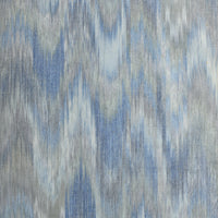 Vintage Japanese Silk – Mist Blue Ikat Wave