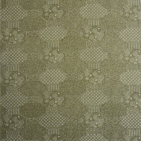 Vintage Japanese Silk – Olive Hexagon